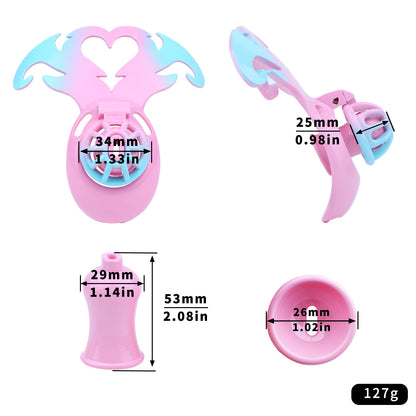 Demon's Wings Chastity Cage