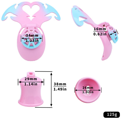 Demon's Wings Chastity Cage