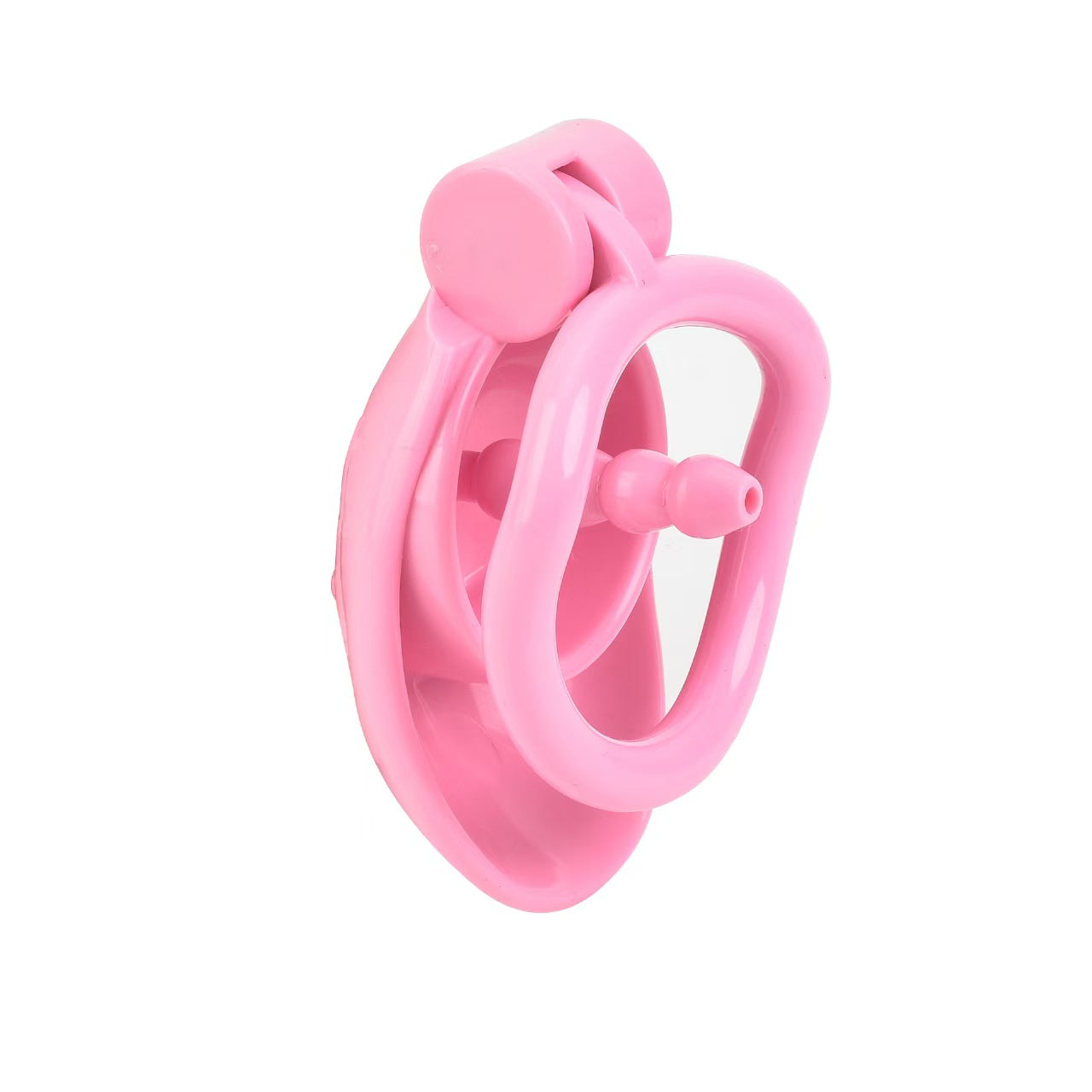 One-click Pink Pussy Chastity Cage 6
