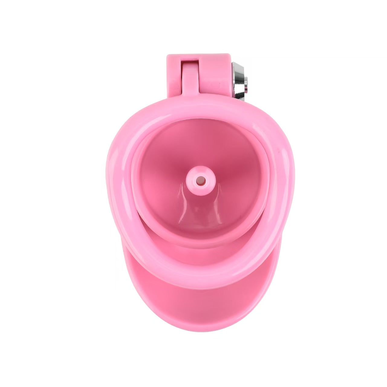 One-click Pink Pussy Chastity Cage 7