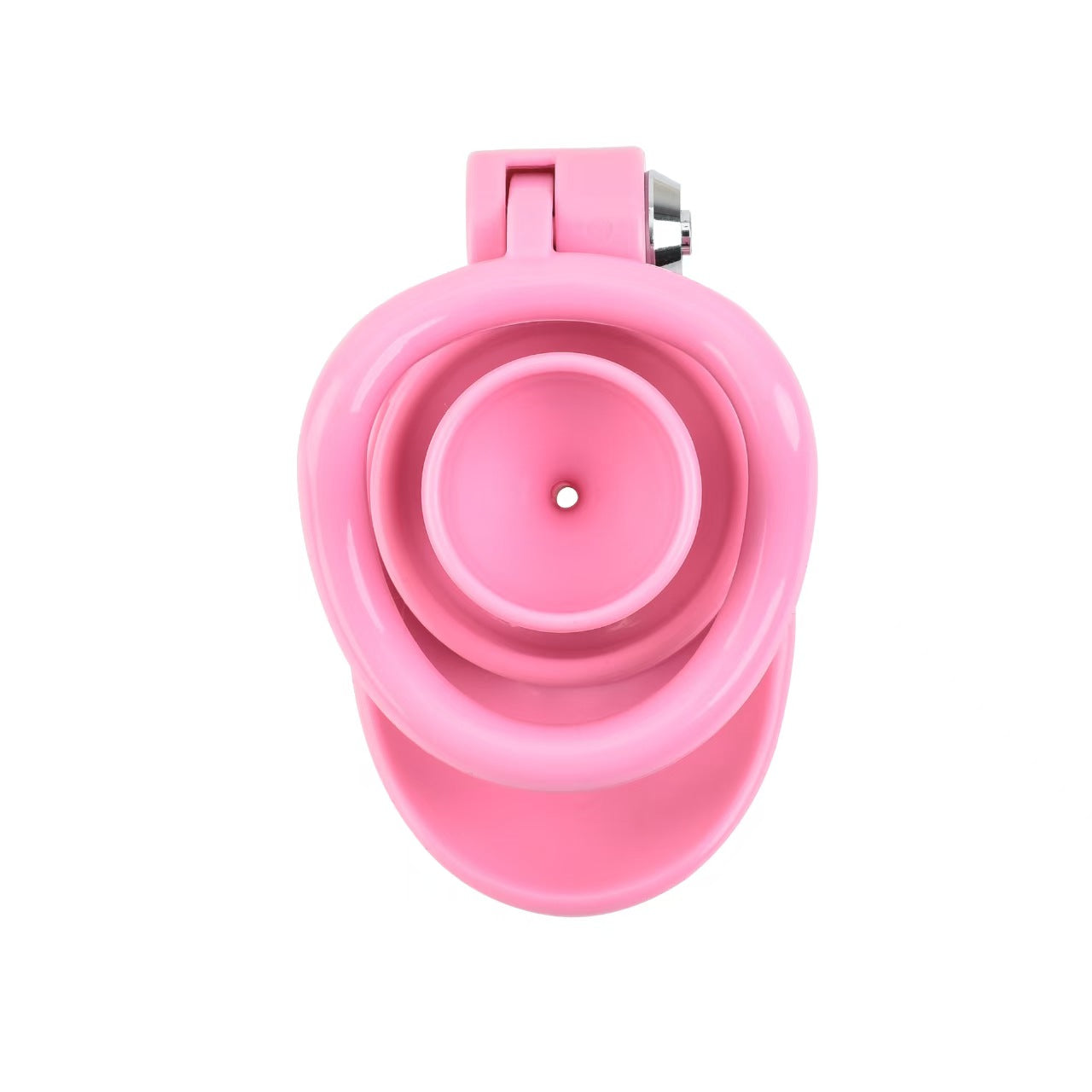 One-click Pink Pussy Chastity Cage 9