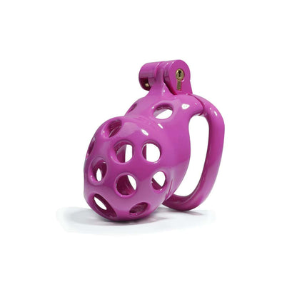 Purple Hole Cobra Chastity Cage Kit 1.77 To 4.13 Inches Long