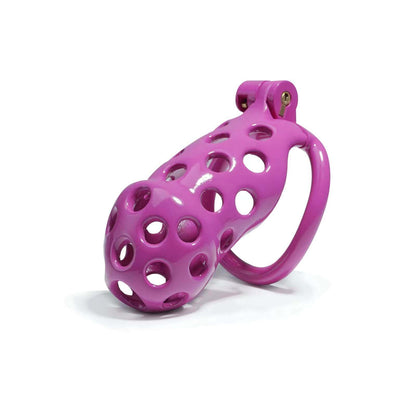 Purple Hole Cobra Chastity Cage Kit 1.77 To 4.13 Inches Long