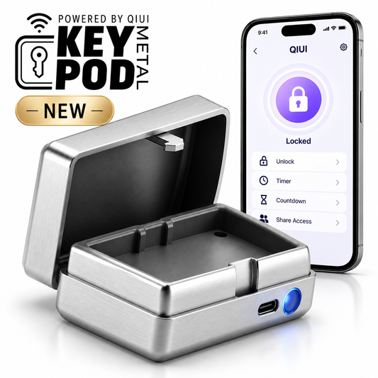 QIUI Couples Remote Keyholding Box – App-Controlled Metal Key Pod