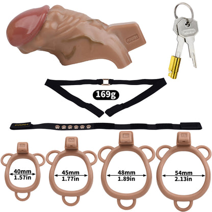 Resin Penis Chastity Cage
