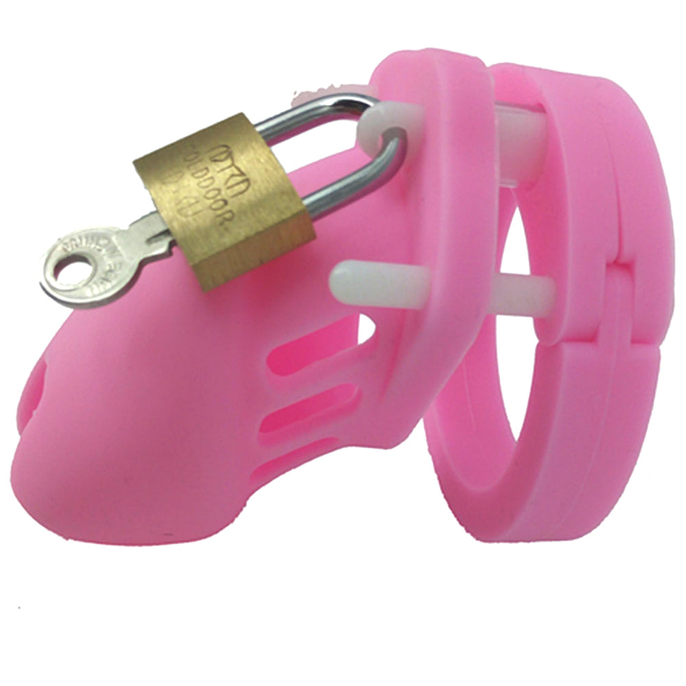 Cage de chasteté en silicone CB6000S Perverse Pink