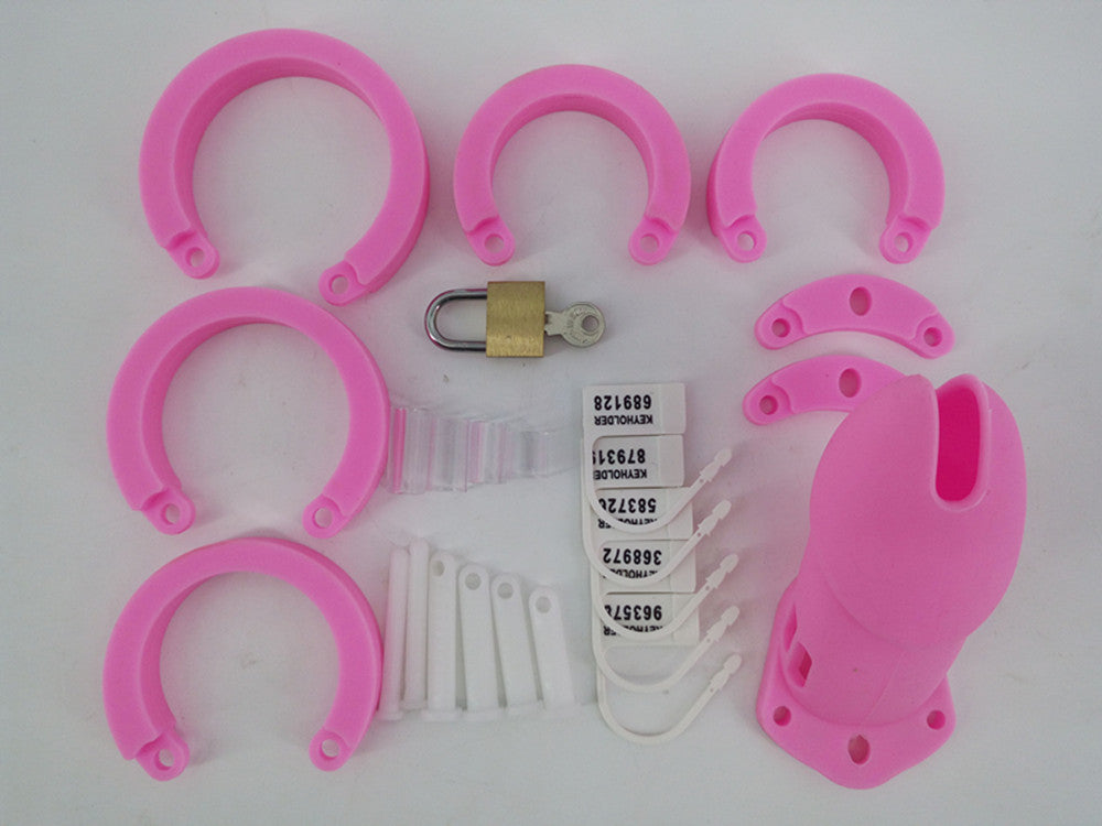 Cage de chasteté en silicone CB6000S Perverse Pink