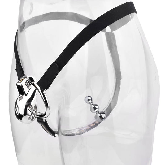 Short Smooth Stainless Steel Cobra Cage with Belt