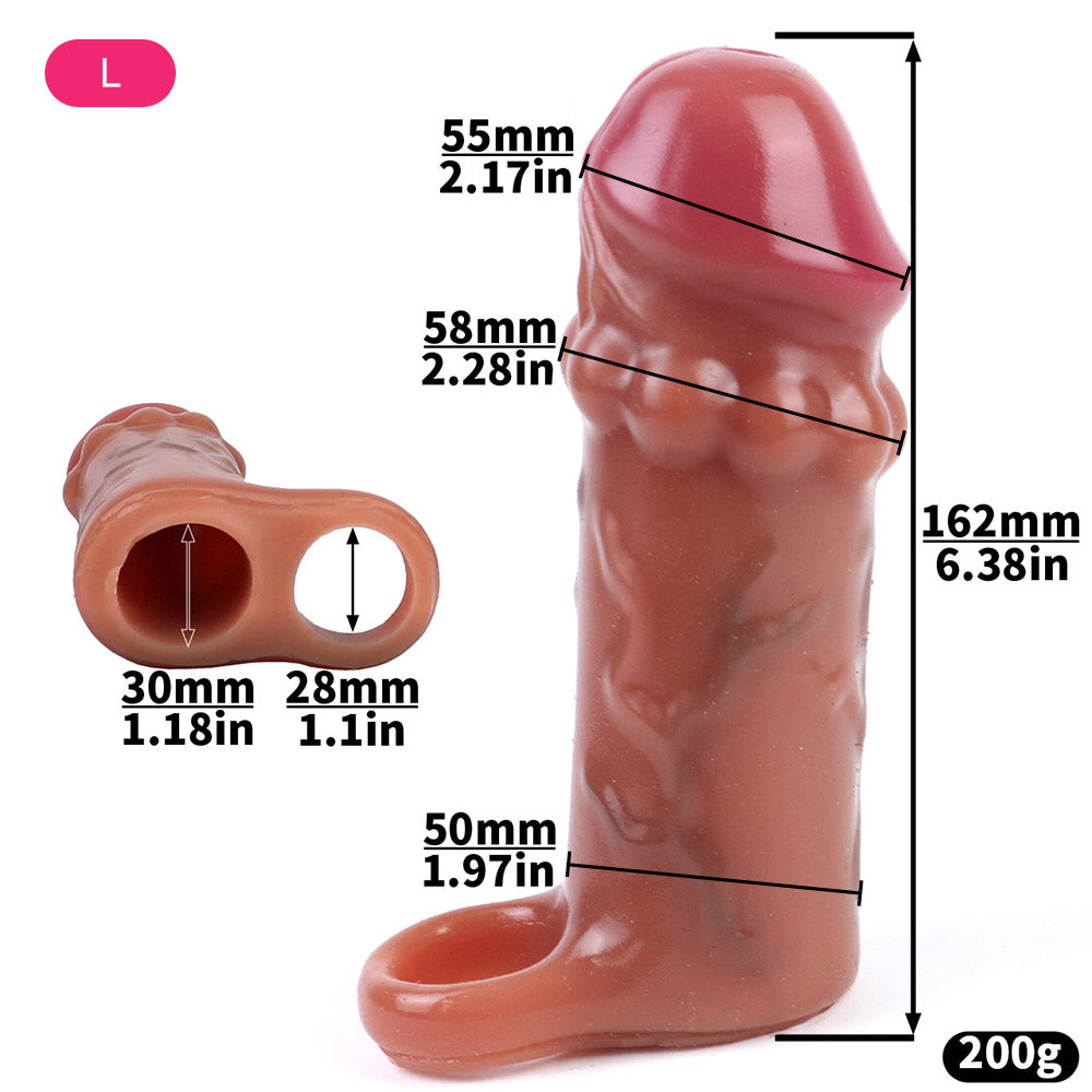 Real Feel Silicone Cock Sleeve