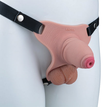 Silicone Real Dildo Wearable Chastity Device 6