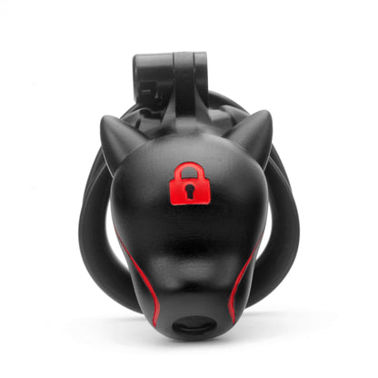 Slave Dog Head Chastity Cage