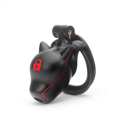 Slave Dog Head Chastity Cage