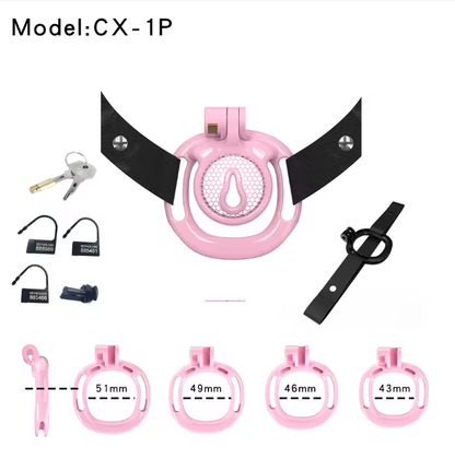 Sissy BDSM With Wearable Chastity Cage