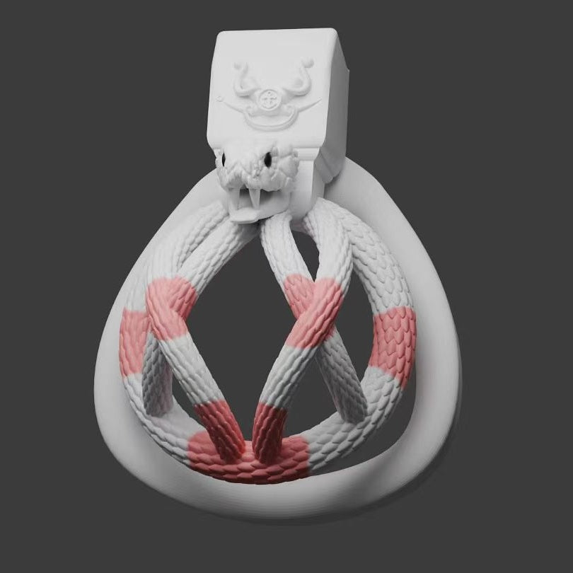 Snakes Entwined Chastity Cage3