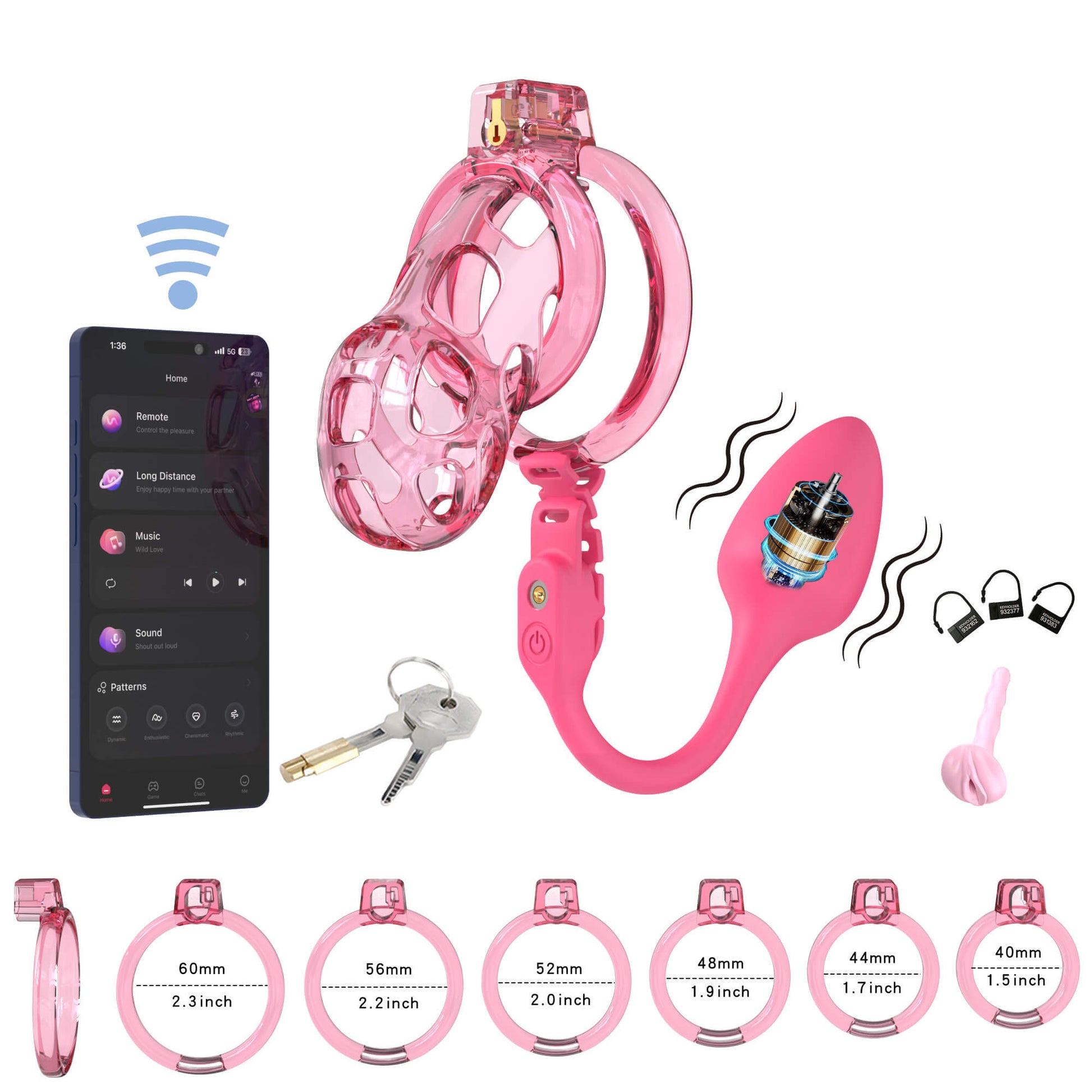 Soft Cobra Chastity Cage With App Controlled Butt Plug 3