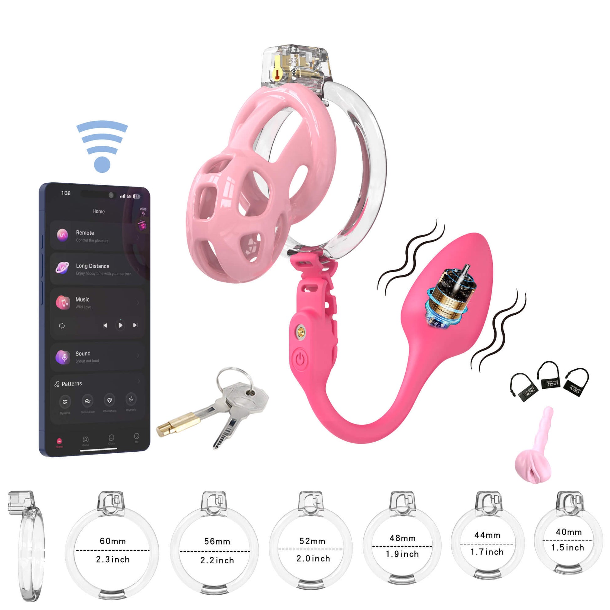 Soft Cobra Chastity Cage With App Controlled Butt Plug 14