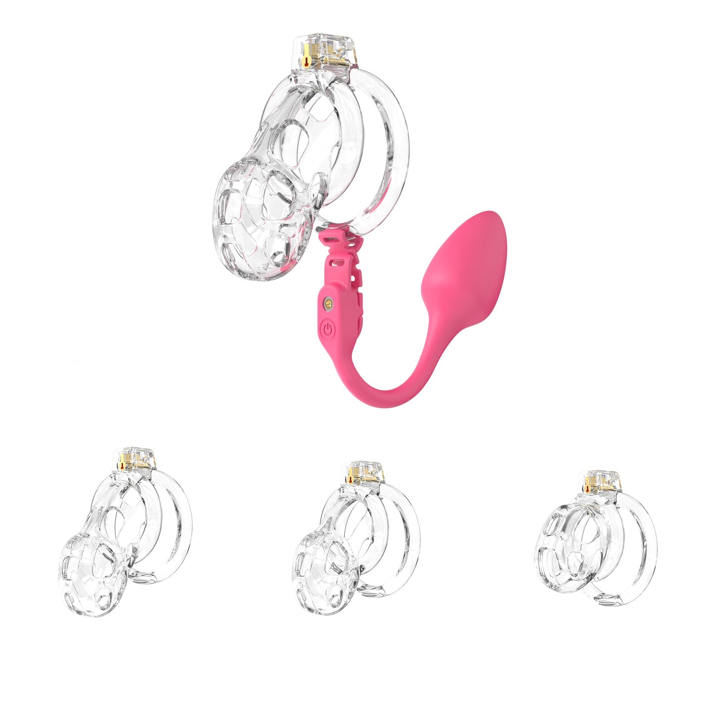 Soft Cage With Butt Plug Remotely