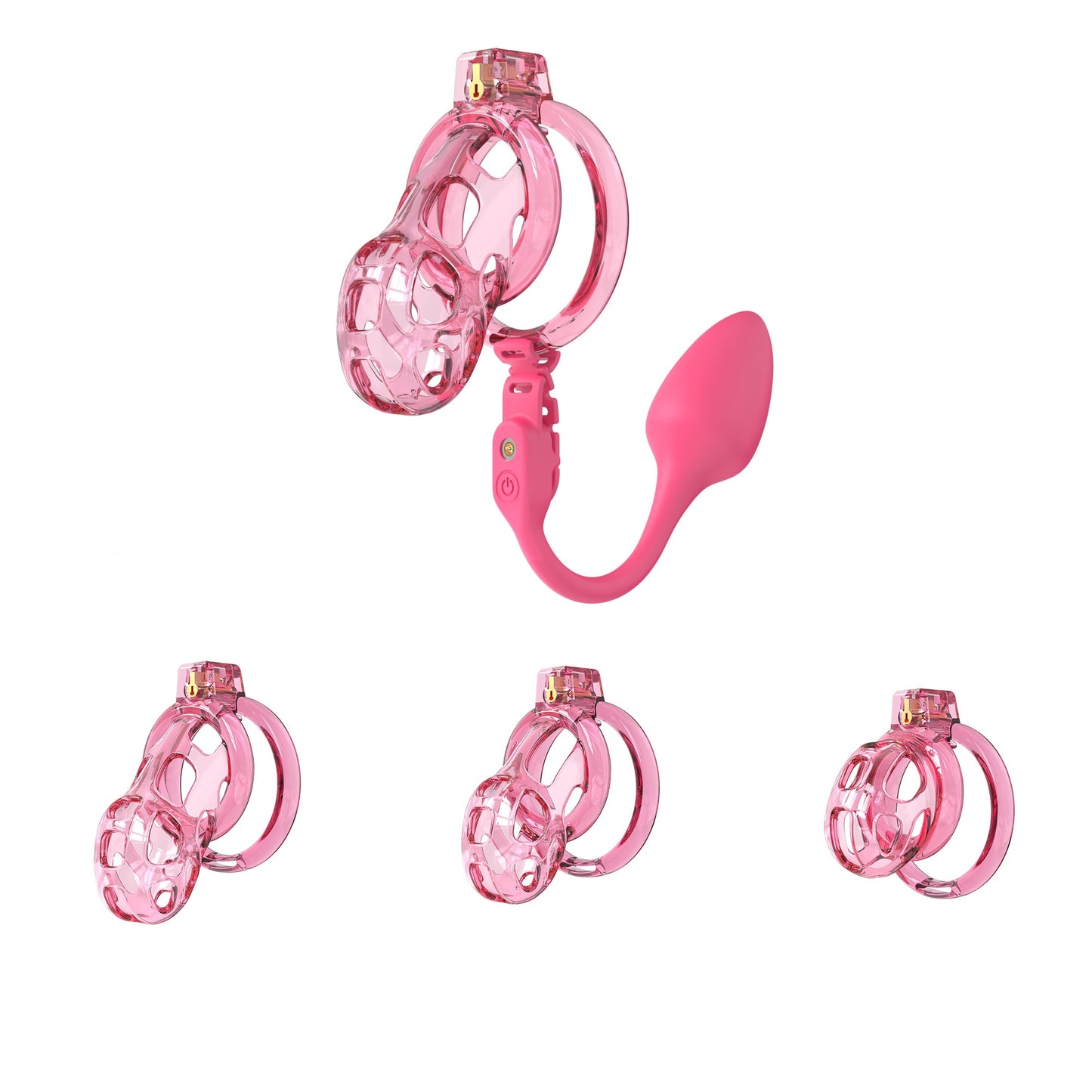 Soft Cage With Butt Plug Remotely