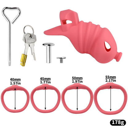 Soft Silicone Chastity Cage -13