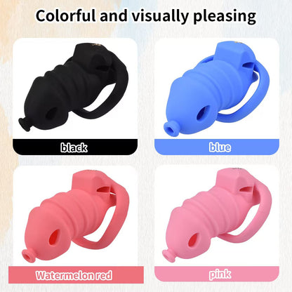 '-Soft Silicone Chastity Cage - color