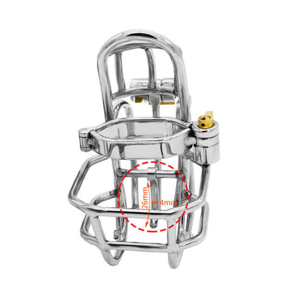 Dispositif de chasteté à ponction PA amovible en acier inoxydable