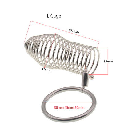 Stainless Steel Threaded Penis Sleeve