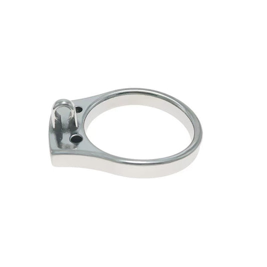 Stainless Thickened Gear Flat Chastity Cage 