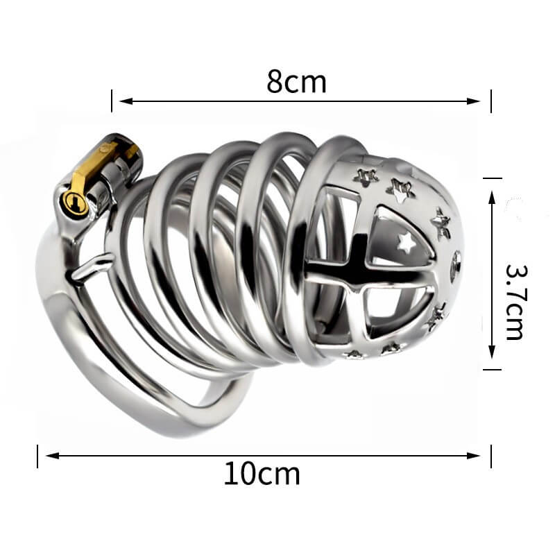 Cage de chasteté en acier inoxydable Star