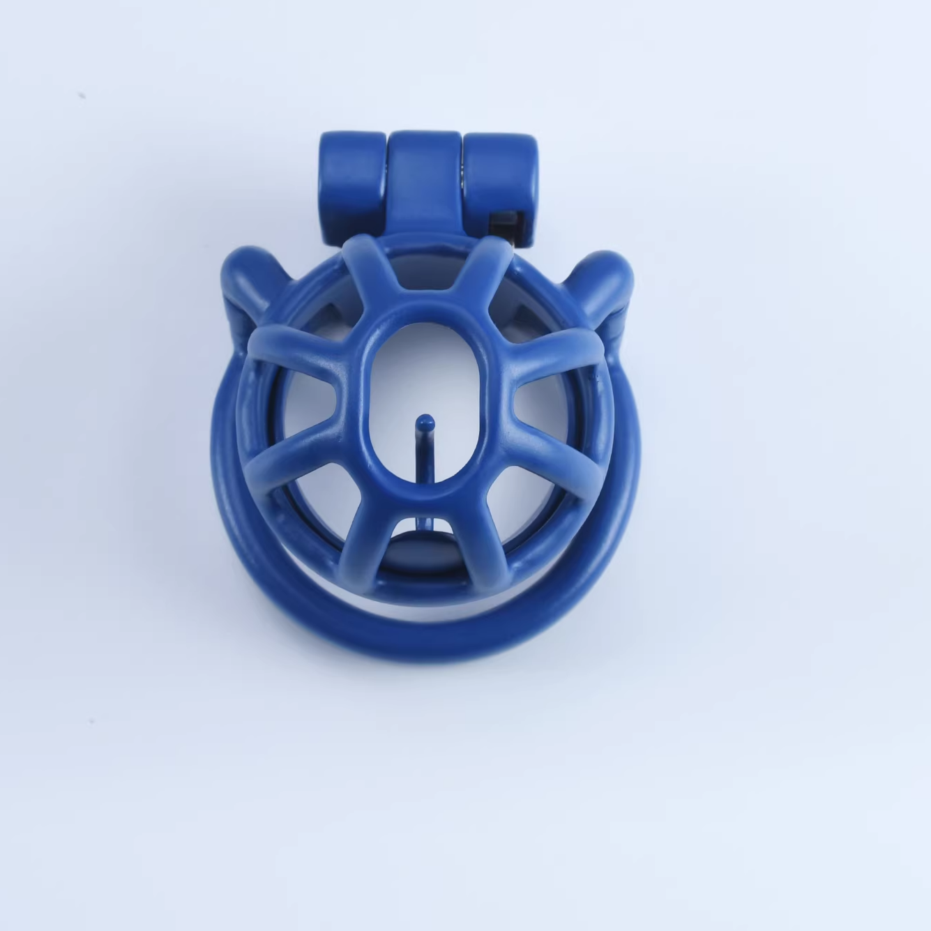 Steel Blue Custom Cock Cage