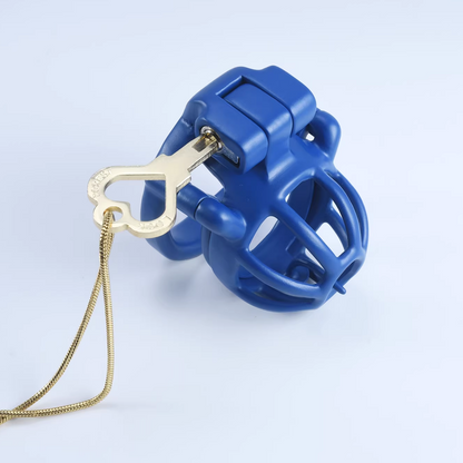Steel Blue Custom Cock Cage