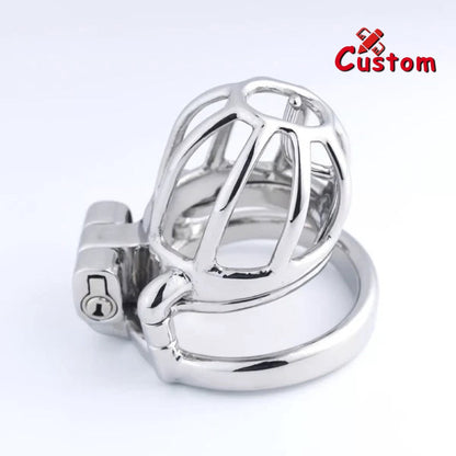 Steel Custom Chastity Cage With PA T14