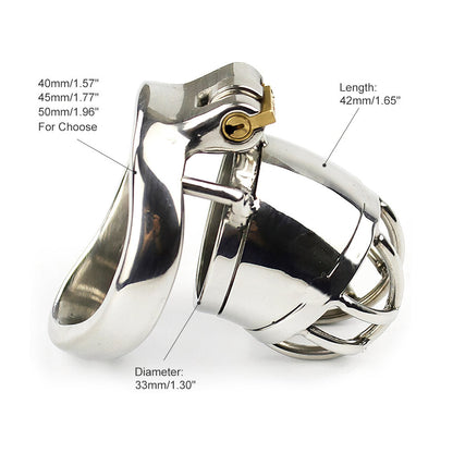 Steel Male Chastity Cage