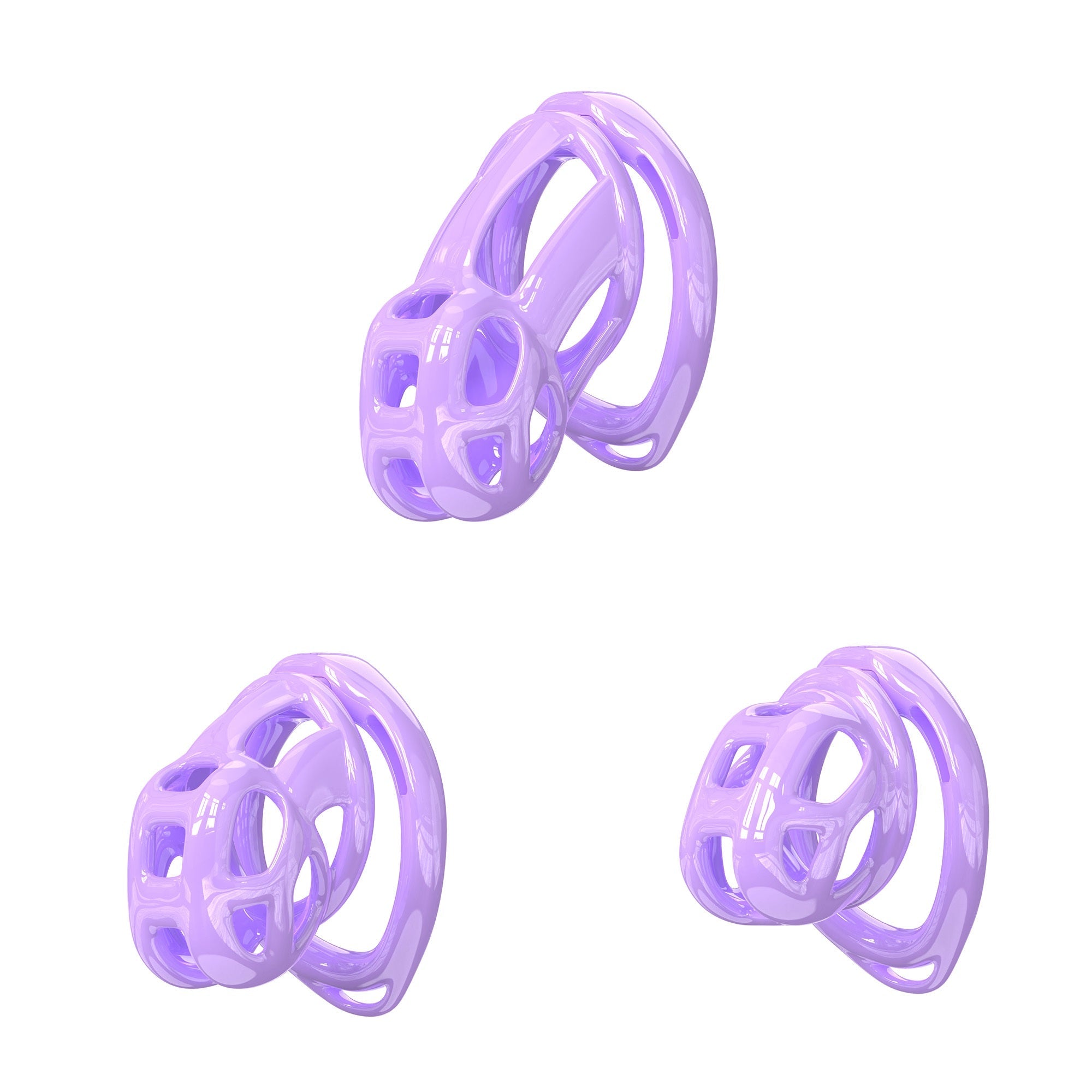 Upgraded Invisible Cobra Chastity Cage Purple – cellmateshop