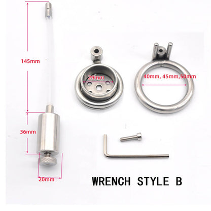 Umgekehrtes Harnröhren-Keuschheitsgerät - Schraubenschlüssel-Version
