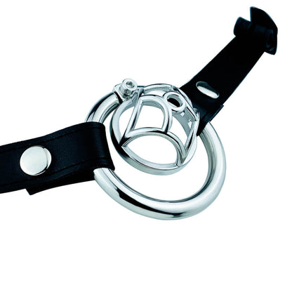 No Escape Chastity Cage with Belt