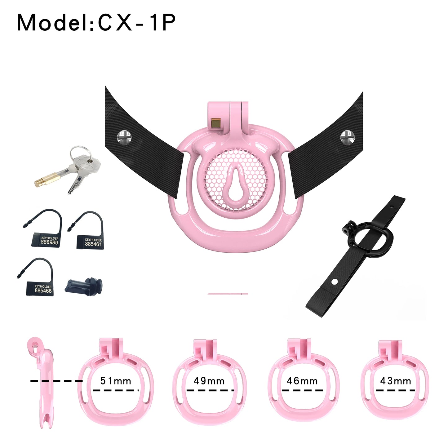 Sissy BDSM With Wearable Chastity Cage